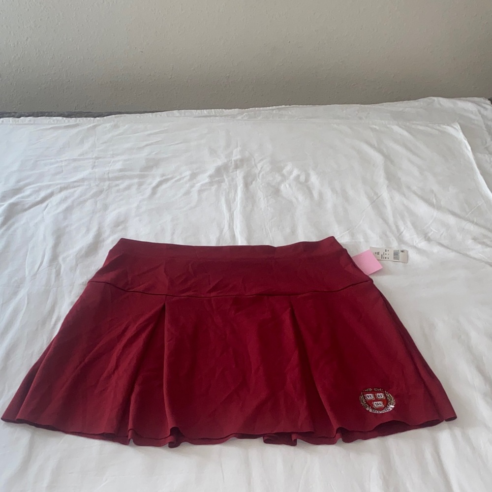 Zoe + Liv Burgundy Mini Skirt - Picture 1 of 6